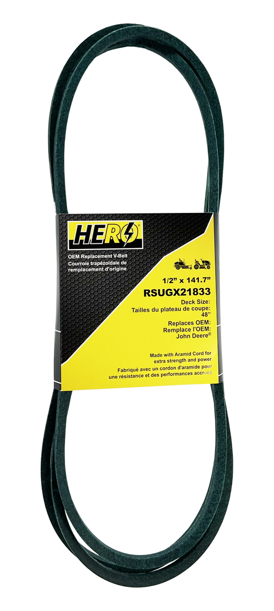 HERO OEM Aramid Kevlar Replacement Belt for John Deere GX21833