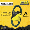 HERO® 1/2 inch x 85 inch Aramid Kevlar Lawn Mower Belt Replacement For Reference A83 4L850