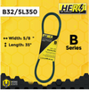 HERO® 5/8 inch x 35 inch Aramid Kevlar Lawn Mower Belt Replacement For Reference B32 5L350