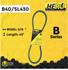 HERO® 5/8 inch x 43 inch Aramid Kevlar Lawn Mower Belt Replacement For Reference B40 5L430