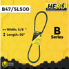 HERO® 5/8 inch x 50 inch Aramid Kevlar Lawn Mower Belt Replacement For Reference B47 5L500