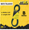 HERO® 5/8 inch x 60 inch Aramid Kevlar Lawn Mower Belt Replacement For Reference B57 5L600