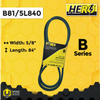 HERO® 5/8 inch x 84 inch Aramid Kevlar Lawn Mower Belt Replacement For Reference B81 5L840