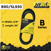 HERO® 5/8 inch x 93 inch Aramid Kevlar Lawn Mower Belt Replacement For Reference B90 5L930