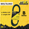 HERO® 5/8 inch x 96 inch Aramid Kevlar Lawn Mower Belt Replacement For Reference B93 5L960