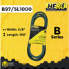 HERO® 5/8 inch x 100 inch Aramid Kevlar Lawn Mower Belt Replacement For Reference B97 5L1000