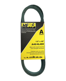  HERO® 1/2 inch x 48 inch Aramid Kevlar Lawn Mower Belt Replacement For Reference A46 4L480