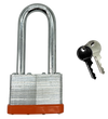 HERO® 2.5" 65mm Heavy Duty Laminated Padlock Reinforced Hardened Steel Shackle For Trailers Machinery Lockers Garages Doors Gates Includes 2 Keys Unique Pattern For Every Lock