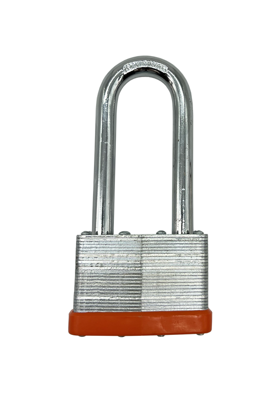 HERO® 2.5" 65mm Heavy Duty Laminated Padlock Reinforced Hardened Steel Shackle For Trailers Machinery Lockers Garages Doors Gates Includes 2 Keys Unique Pattern For Every Lock