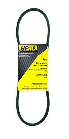  HERO OEM Aramid Kevlar Replacement Belt for Toro 1171018 - Fits Models 20330, 20331, 20350, 20351, 20370, 20371 - 3/8" x 32-3/8"