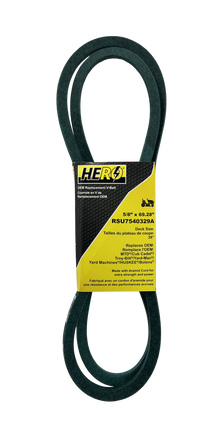  HERO OEM Aramid Kevlar Replacement Belt for 7540329A - Fits MTD LT-Series, Husqvarna - 5/8" x 69-3/8"