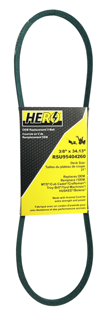  HERO OEM Aramid Kevlar Replacement Belt for MTD Self-Propelled Walk Behinds - 95404260 - Replaces 954-04260, 754-04260