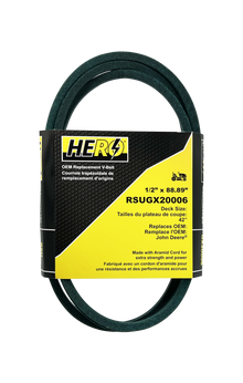  HERO OEM Aramid Kevlar Replacement Belt for John Deere GX20006 - Fits LA120, LA130, LA140, LA145, LA150, LA165, LA175