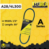 HERO® 1/2 inch x 30 inch Aramid Kevlar Lawn Mower Belt Replacement For Reference A28 4L300